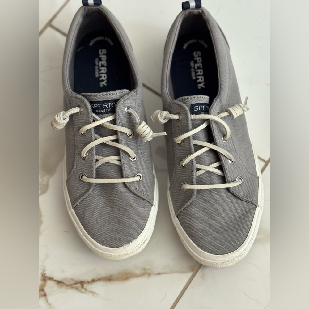 Sperry Charcoal Canvas Sneakers